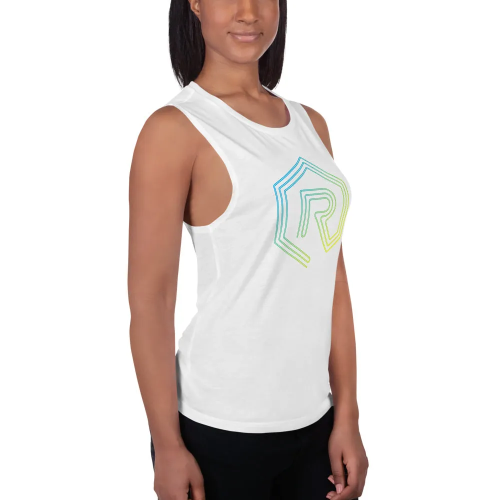 Neon Sign Rollacrit Logo Muscle Tank