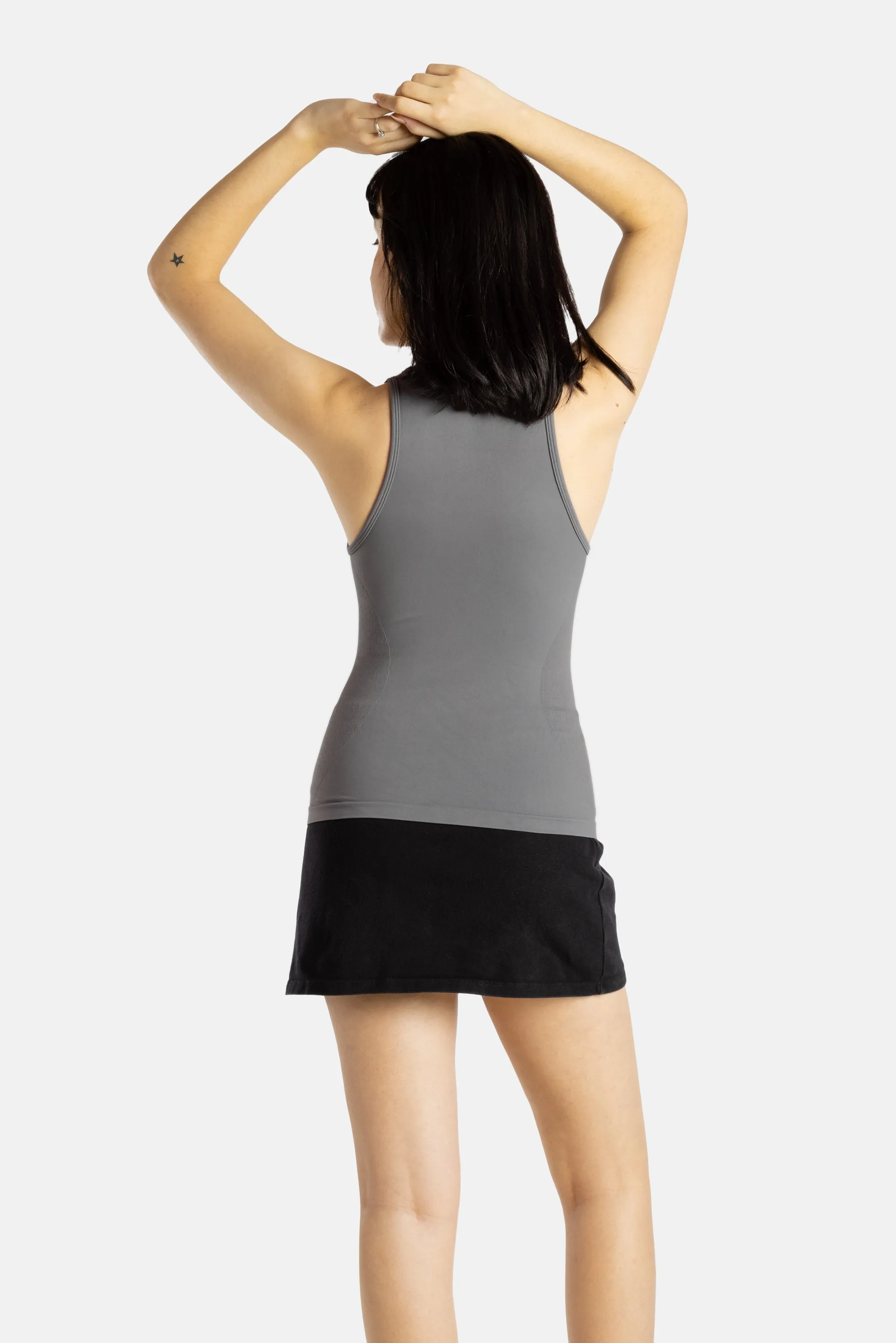 No Limbits Adaptive Women's Charcoal Sensory Compression Tank
