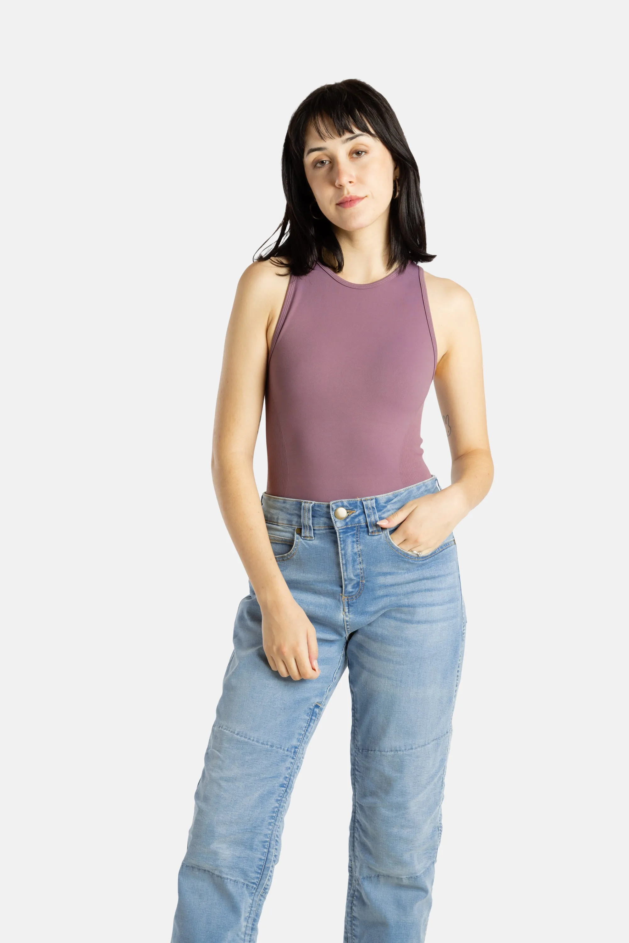 No Limbits Adaptive Women's Mauve Sensory Compression Tank