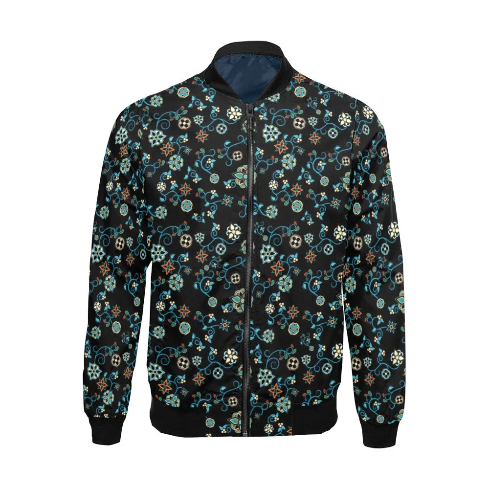 Ocean Bloom Bomber Jacket for Men