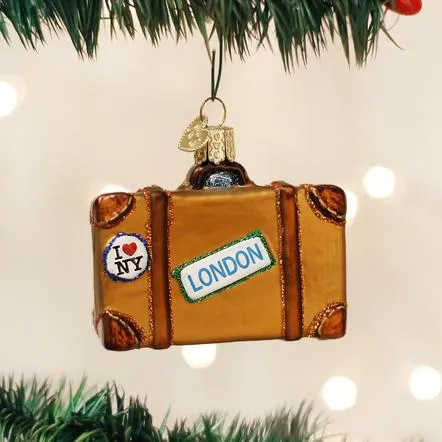 Old World Christmas- Suitecase Ornament