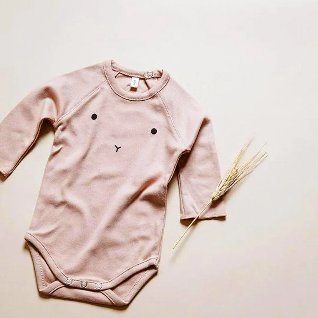 Organic Zoo Bunny Bodysuit - Clay
