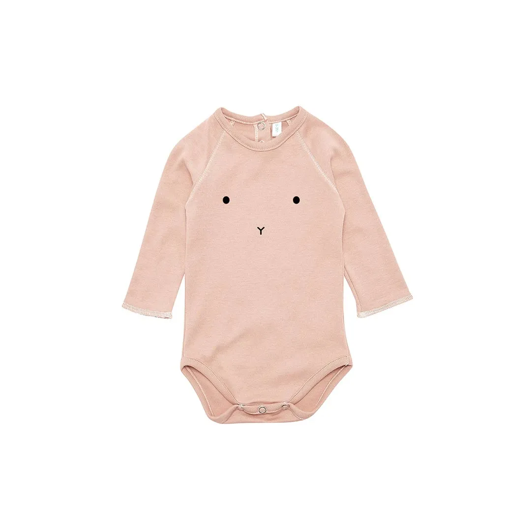Organic Zoo Bunny Bodysuit - Clay