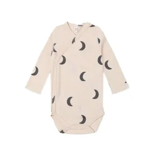 Organic Zoo Wrap Bodysuit - Pebble Midnight