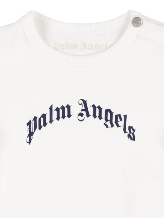 Palm Angels   Logo print cotton jersey bodysuit 