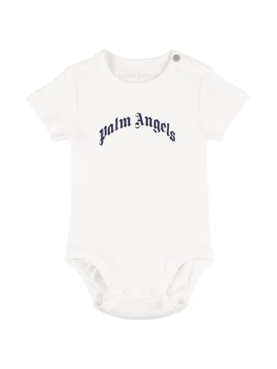 Palm Angels   Logo print cotton jersey bodysuit 