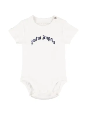 Palm Angels   Logo print cotton jersey bodysuit 