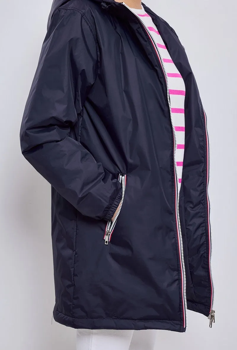 Parka mi-longue unie