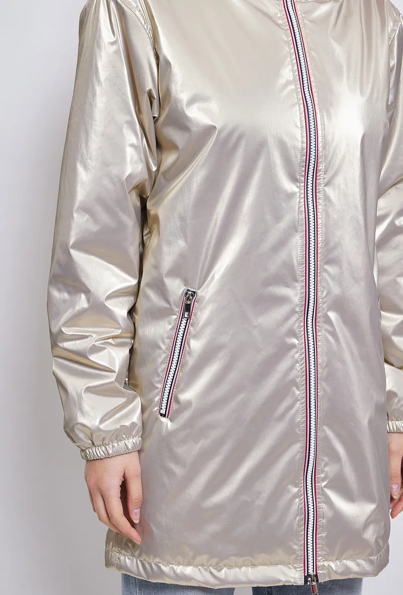 Parka mi-longue unie