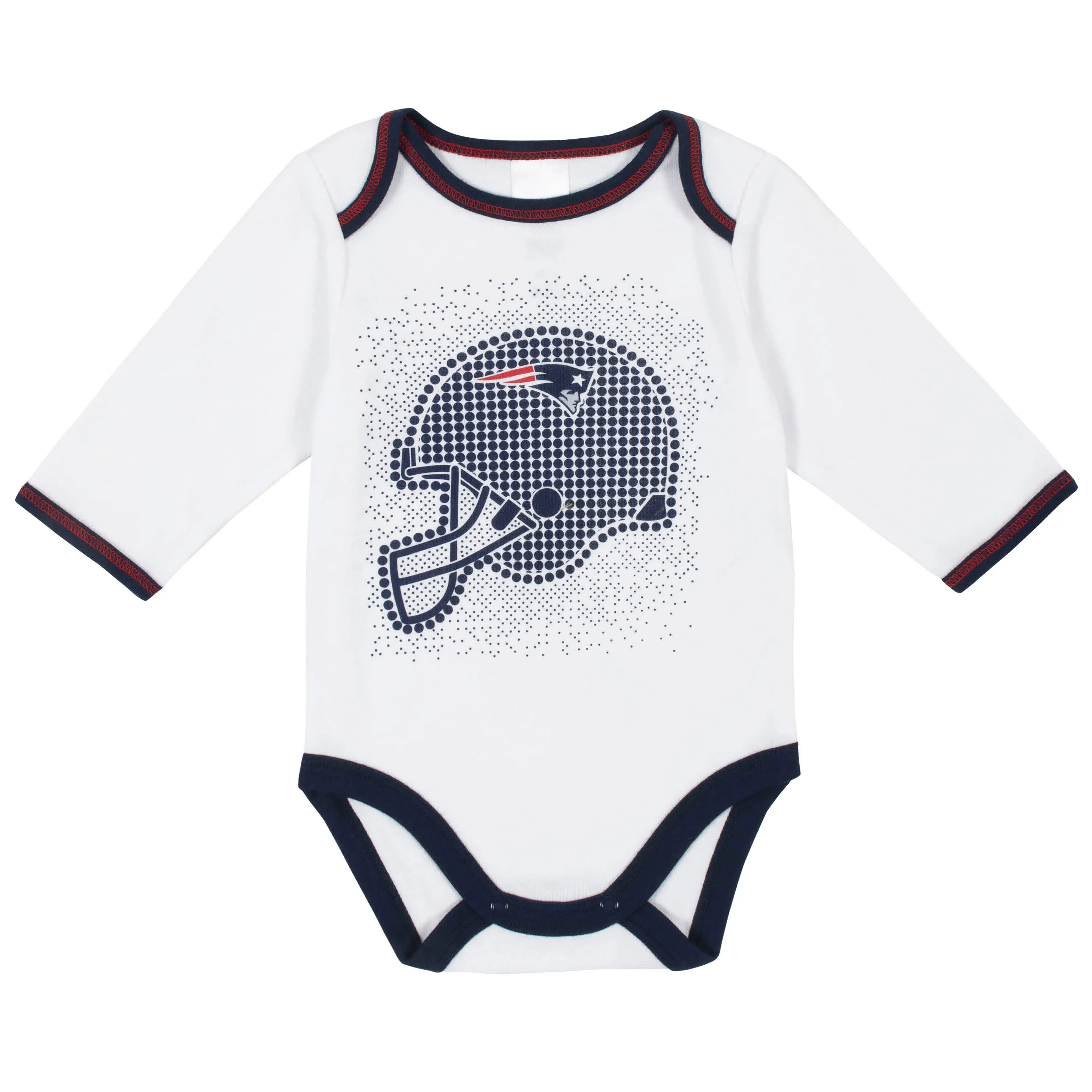 Patriots Baby Boys 3-Piece Bodysuit, Pant, and Cap Set
