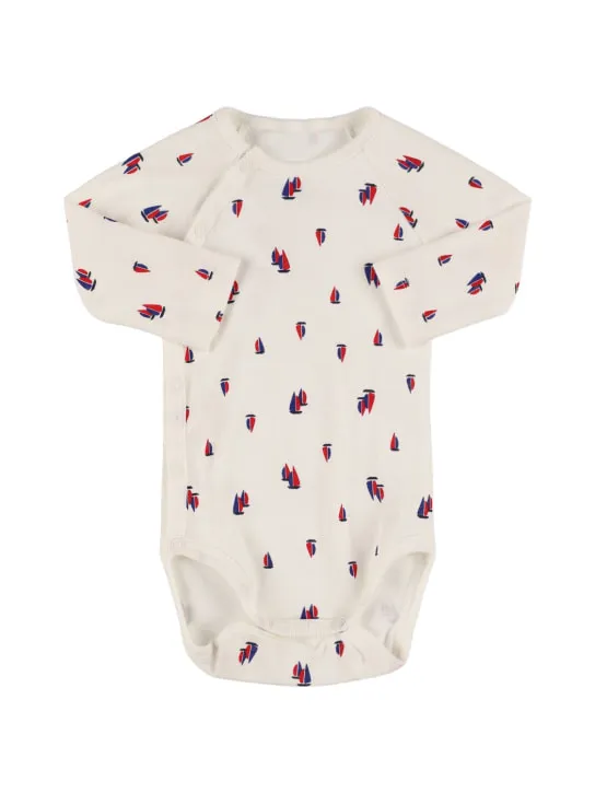 Petit Bateau   Cotton overalls &amp; bodysuit 