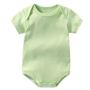 Plain Green Short Sleeve Bodysuit