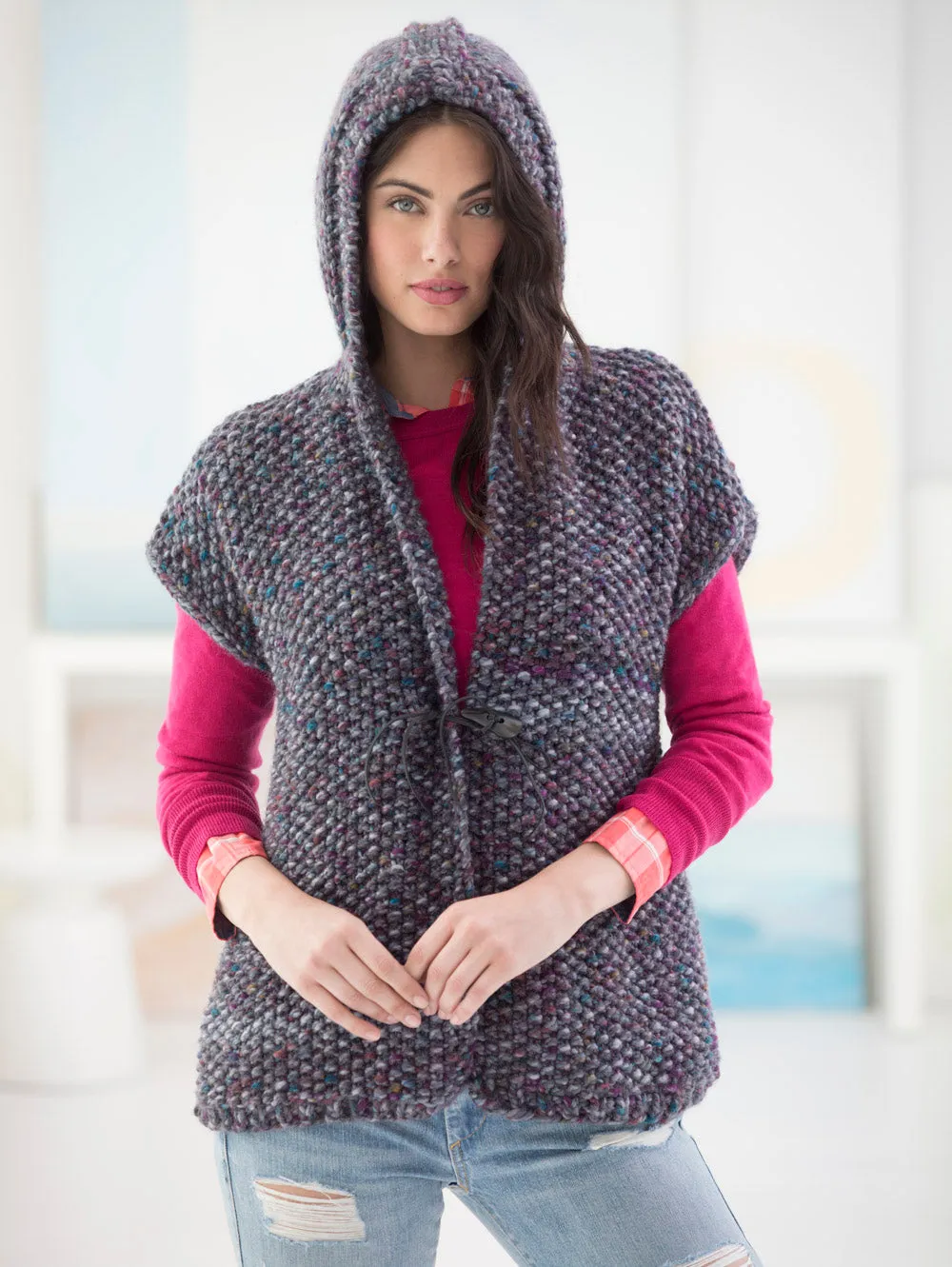 Powder Ridge Hooded Vest (Knit)