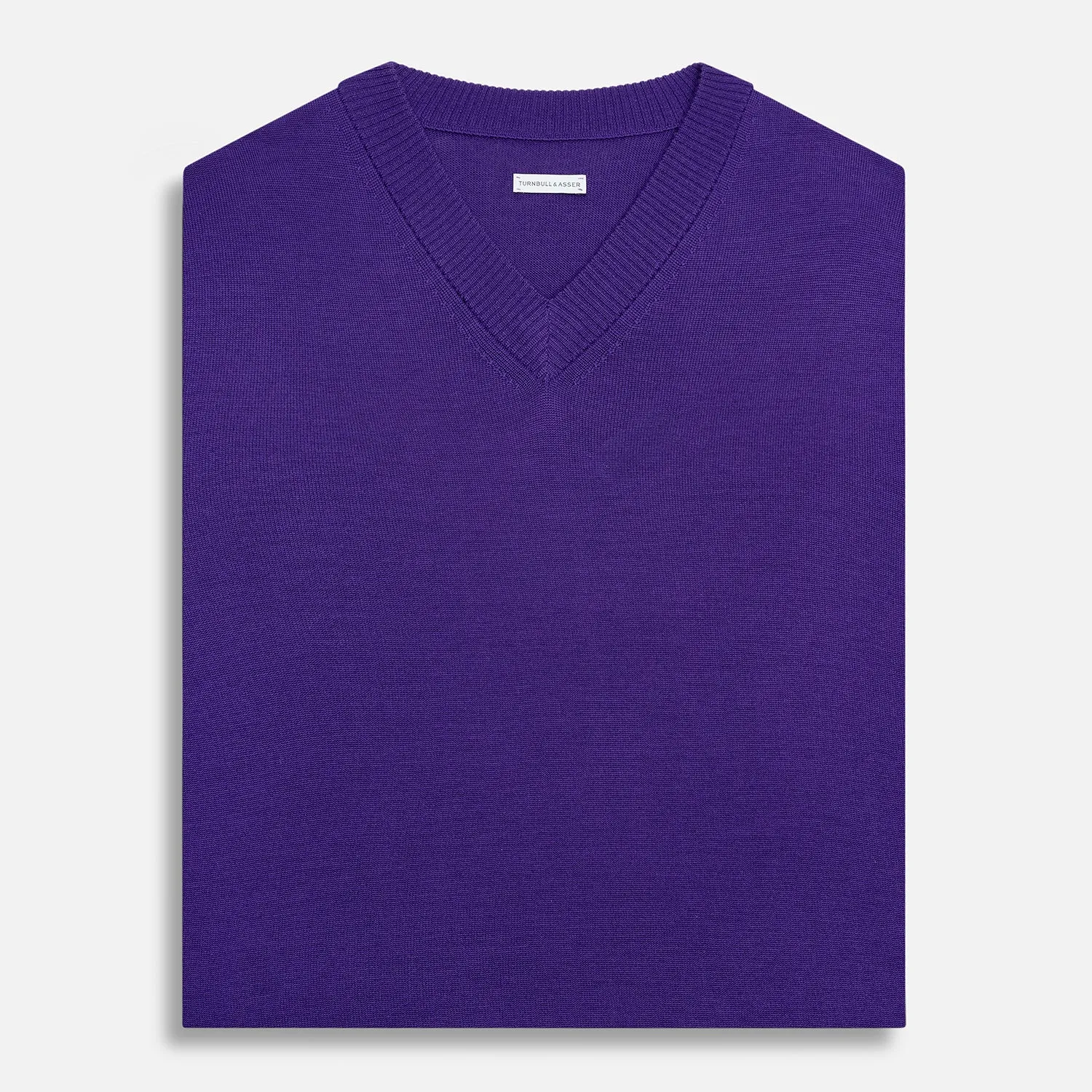 Purple Fine Merino V-Neck Vest