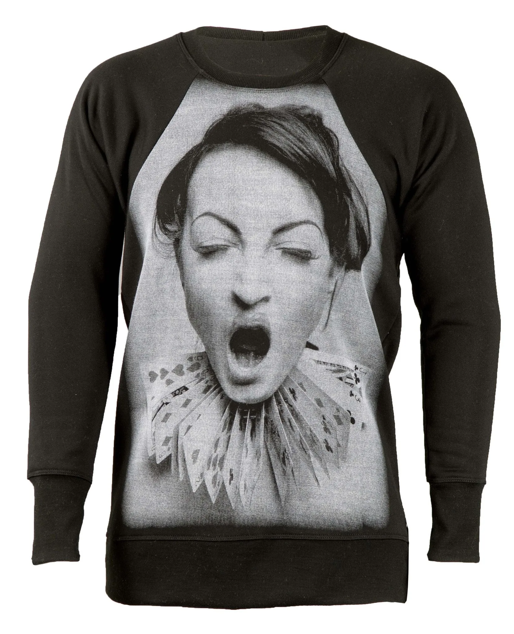 Raglan Jumper Clown Girl - Black