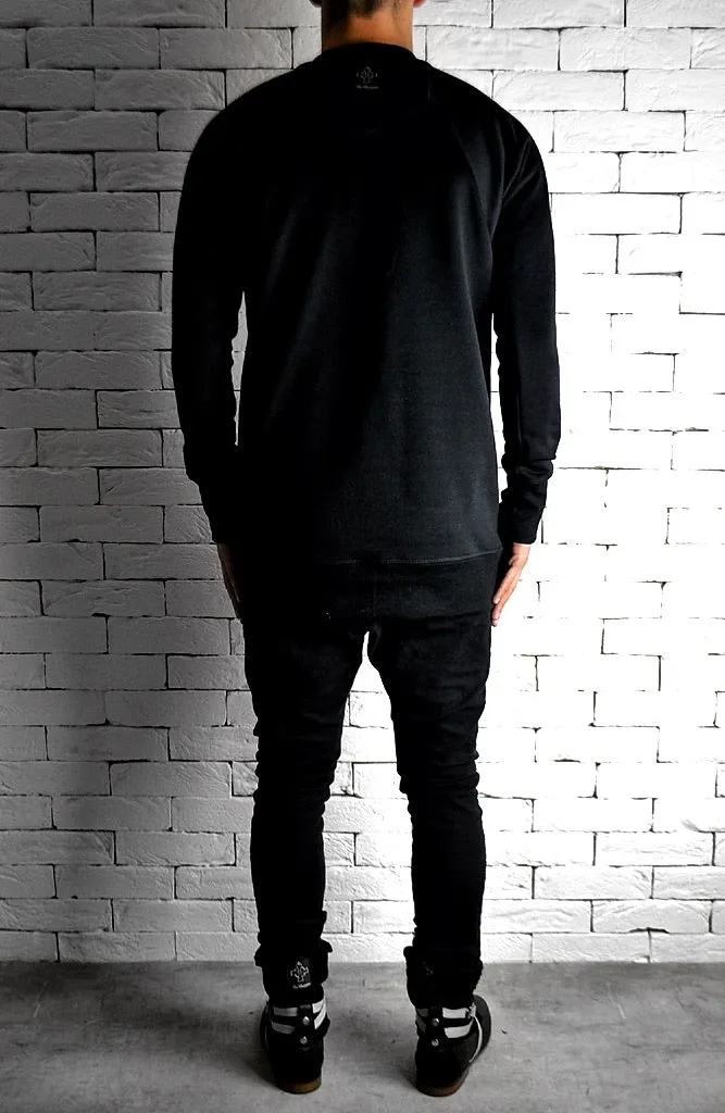 Raglan Jumper Clown Girl - Black