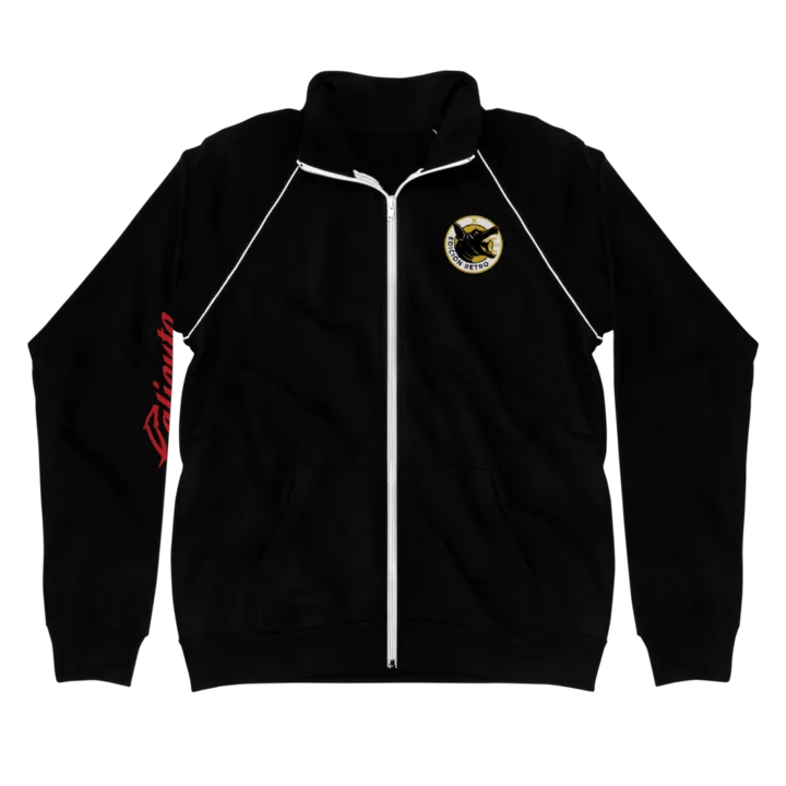 RETRO BOMBER XOLOS CALIENTE - PIPED FLEECE JACKET
