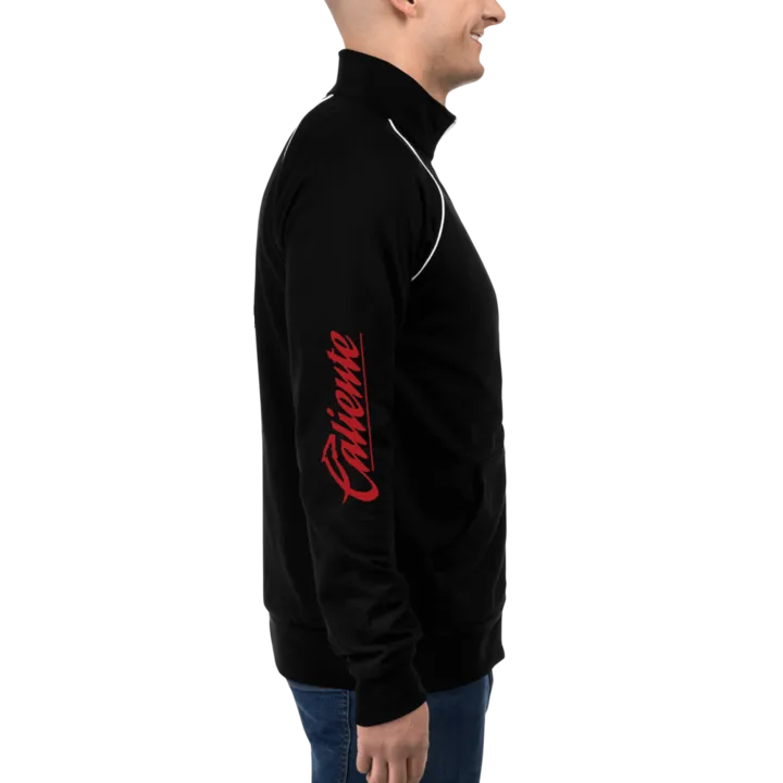 RETRO BOMBER XOLOS CALIENTE - PIPED FLEECE JACKET