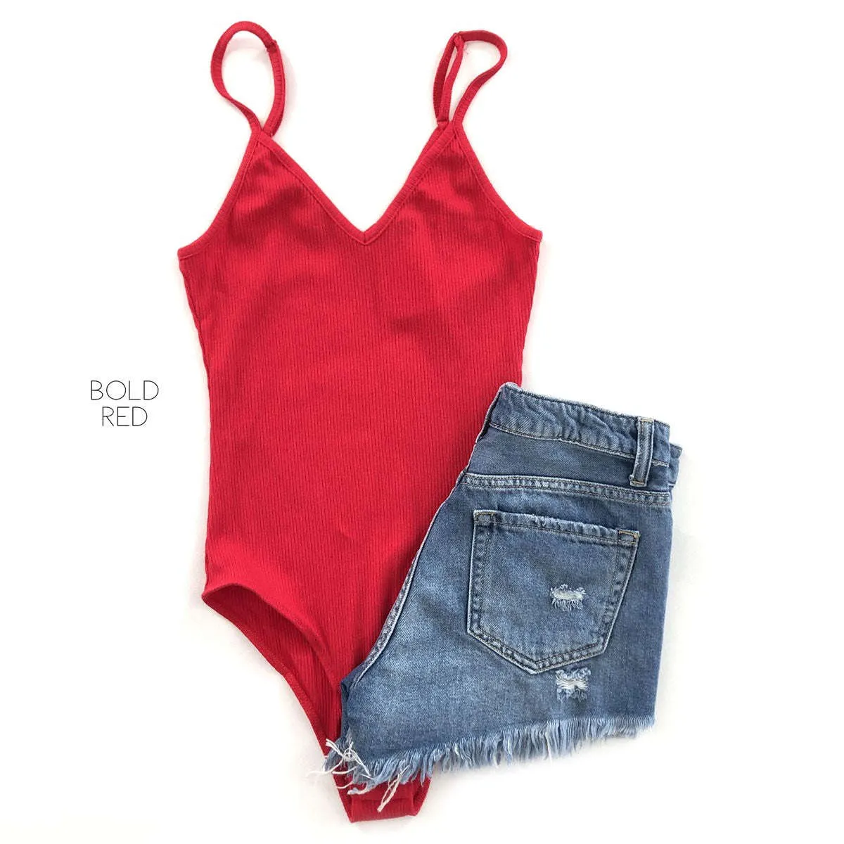 Ribbed Layering Tank Bodysuit