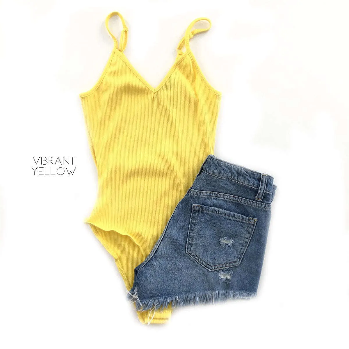Ribbed Layering Tank Bodysuit