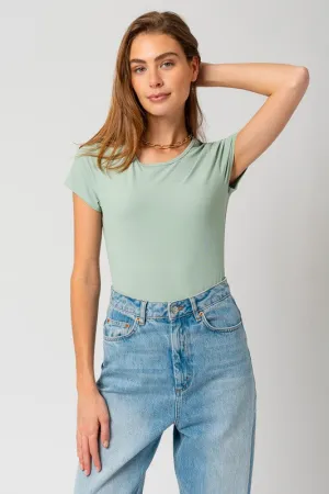 Round Neck Short Sleeve Bodysuit *Online Only*