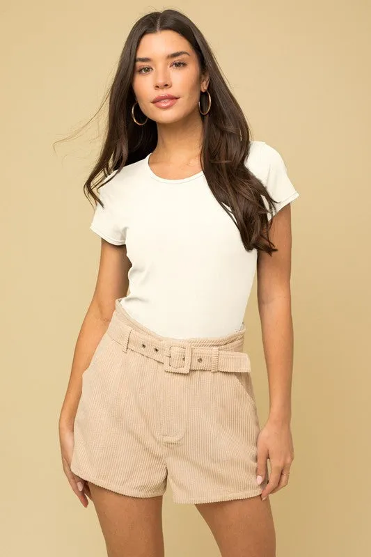 Round Neck Short Sleeve Bodysuit *Online Only*