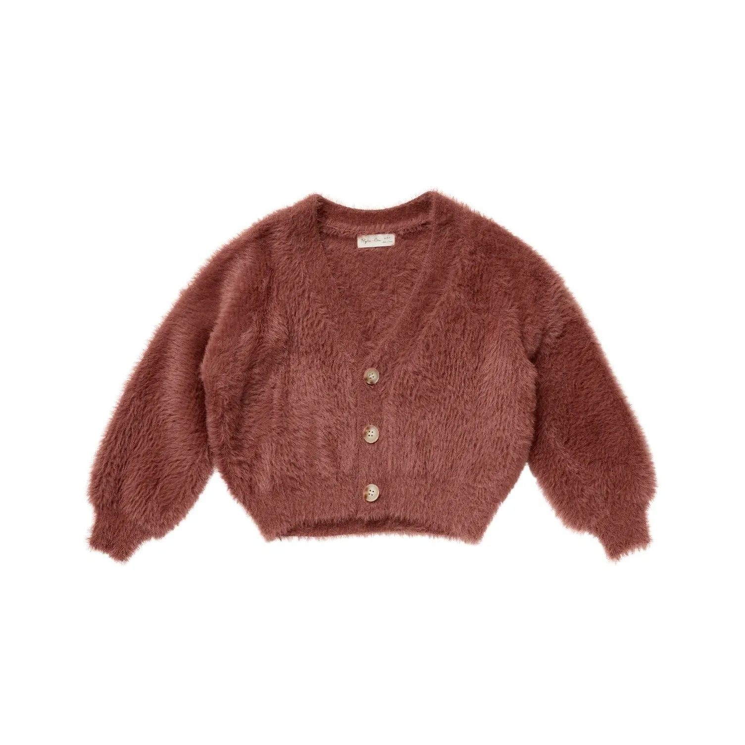 Rylee   Cru Boxy Crop Cardigan - Ruby