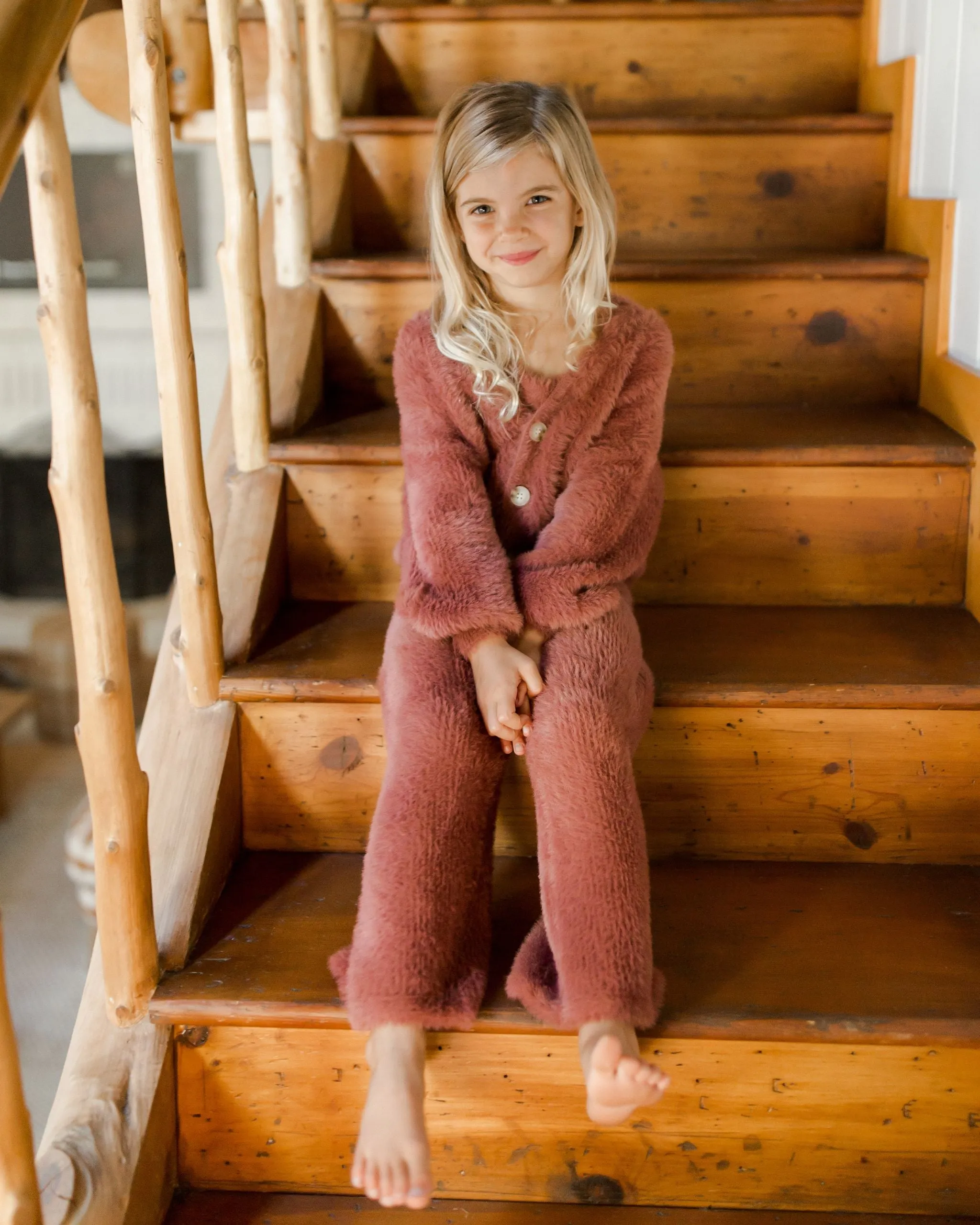 Rylee   Cru Boxy Crop Cardigan - Ruby