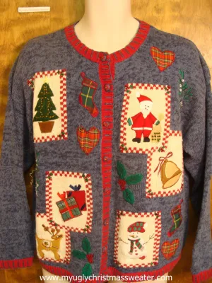 Santa with Friends Cute Christmas Sweater