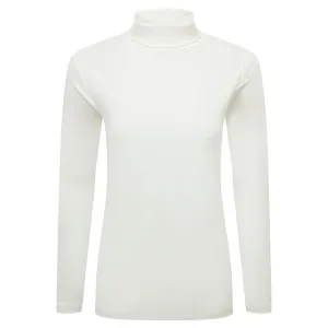 Schoffel Rosedale Ladies Cotton Roll Neck - Soft White