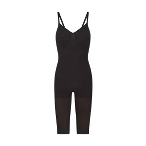 SEAMLESS SCULPT LOW BACK BODYSUIT WITH HOSIERY LEG | ONYX