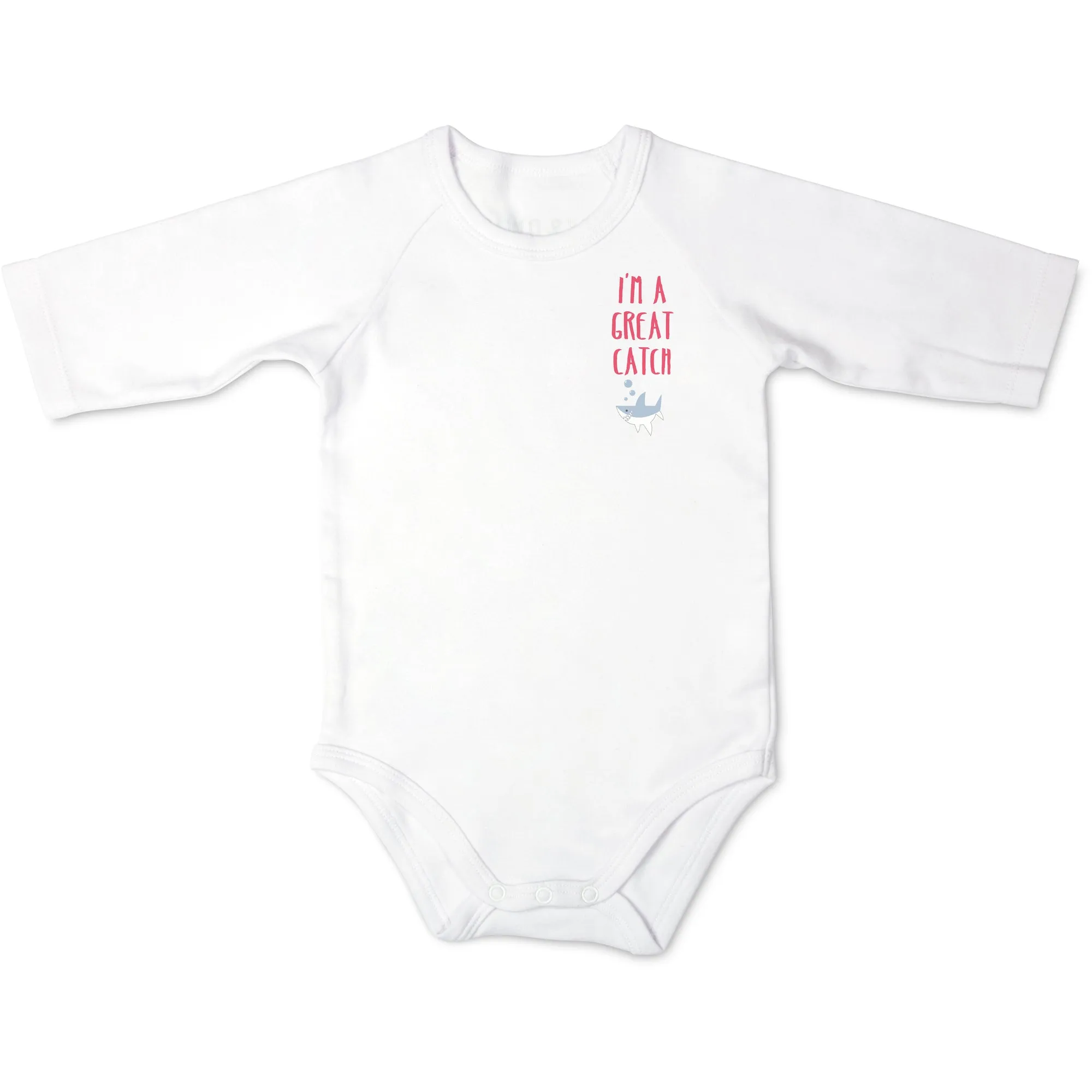 Shark 3/4 Length Sleeve Onesie