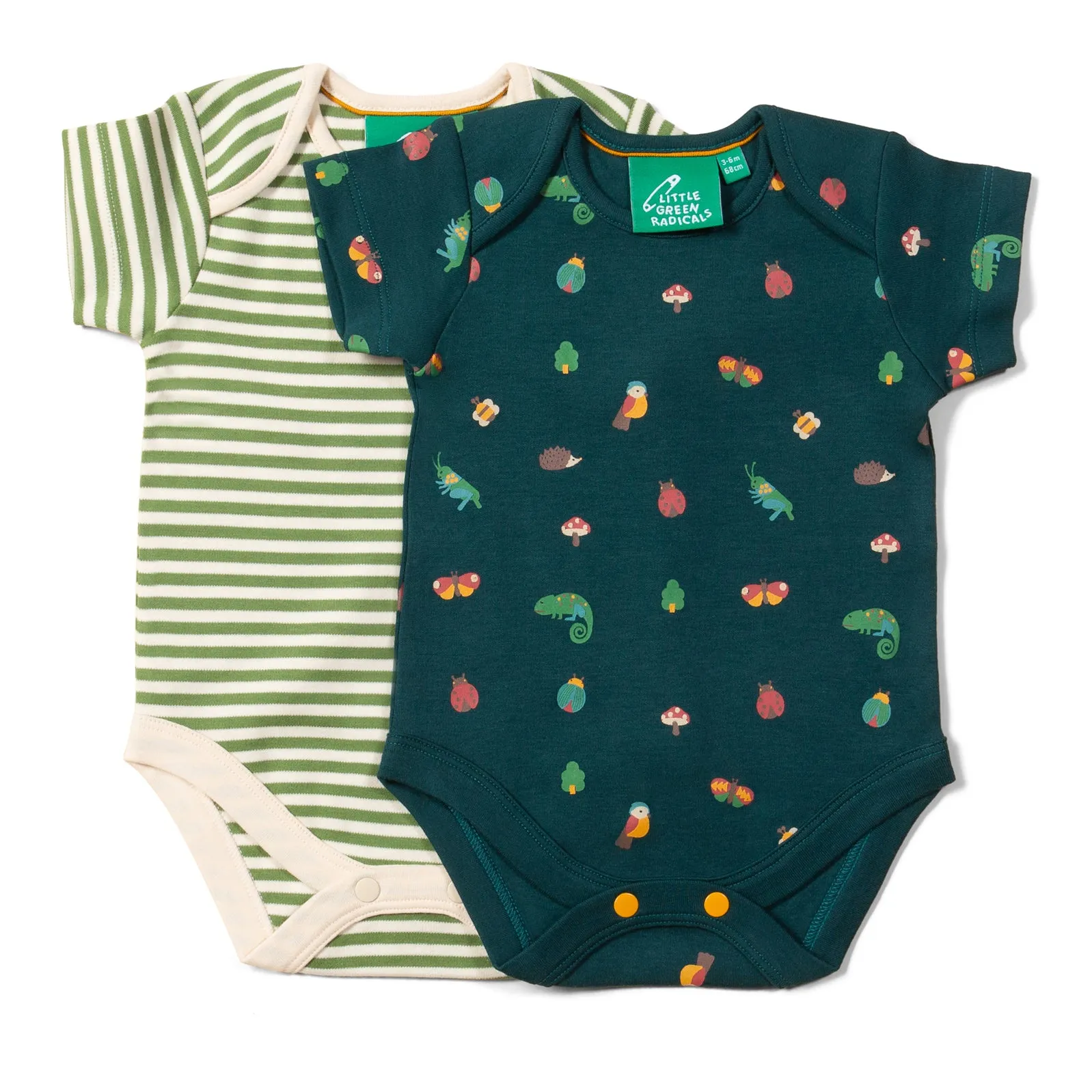 Short sleeve bodysuit set- nature's marvels