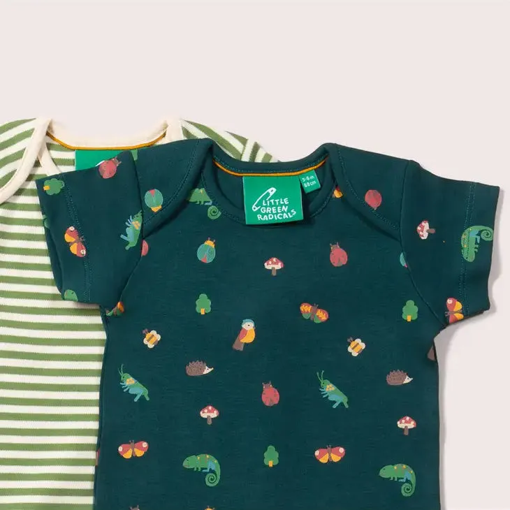 Short sleeve bodysuit set- nature's marvels