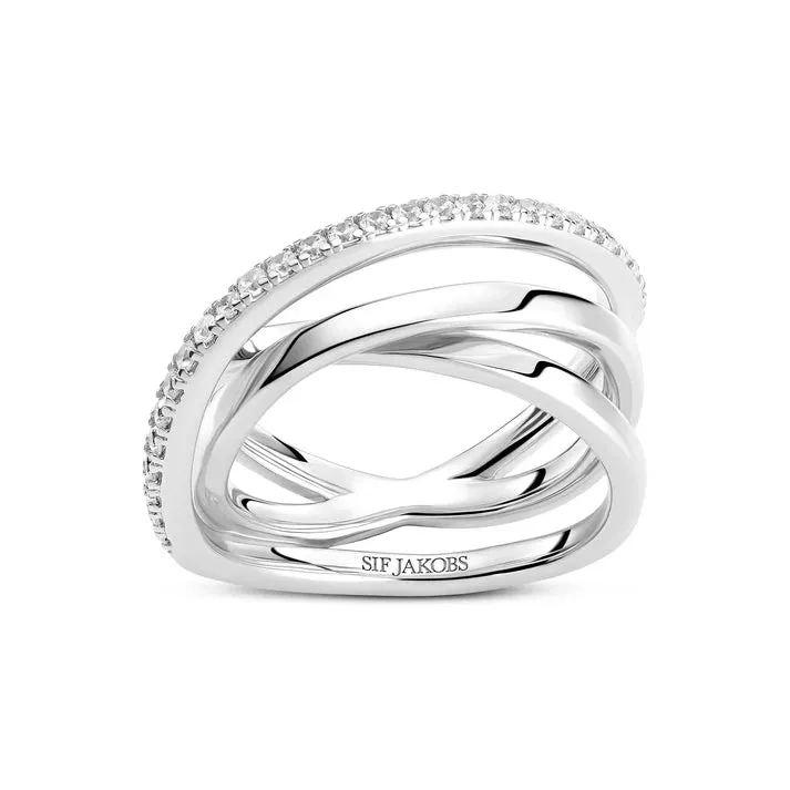 Silver or Yellow Gold Spirale Ring