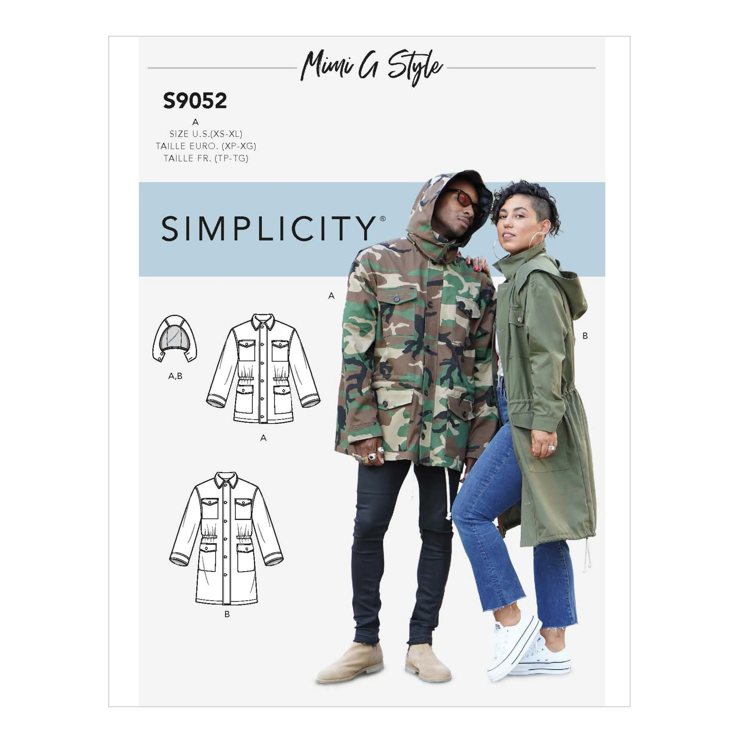 Simplicity Sewing Pattern S9052 Jacket and Hood