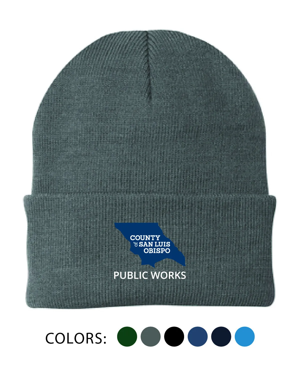 SLO Public Works - Beanie