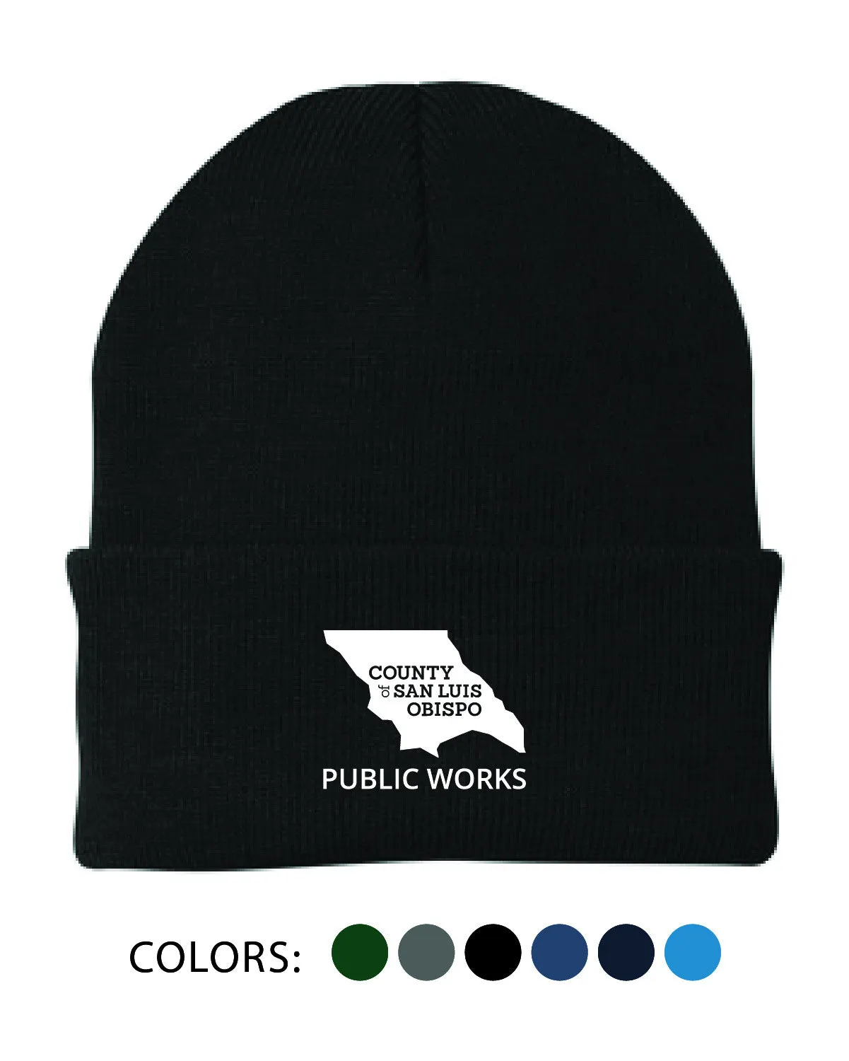 SLO Public Works - Beanie