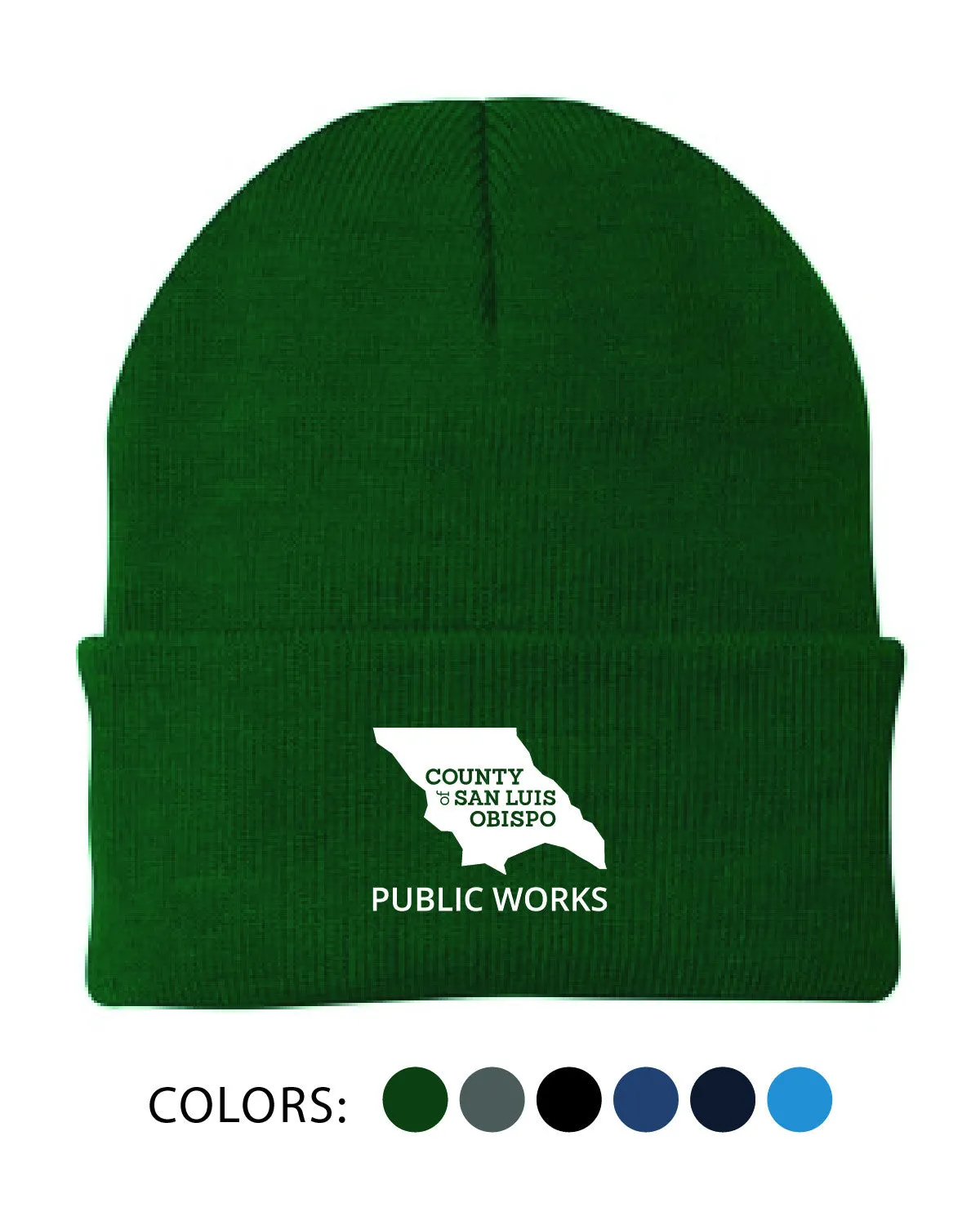 SLO Public Works - Beanie