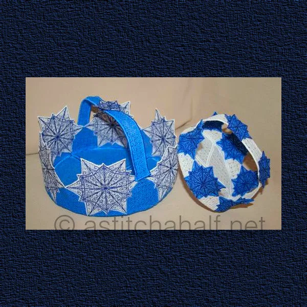 Snowflake Freestanding Lace Baskets