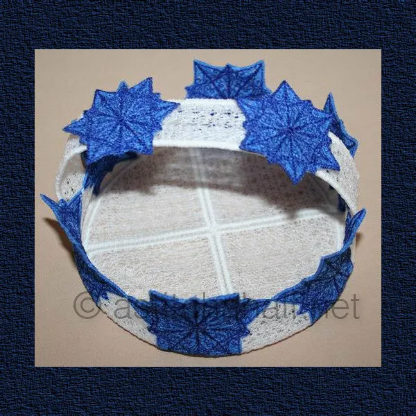 Snowflake Freestanding Lace Baskets