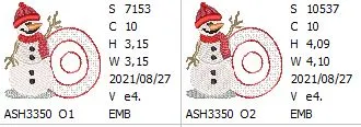 Snowflakes and Snowmen Monogram Letter O