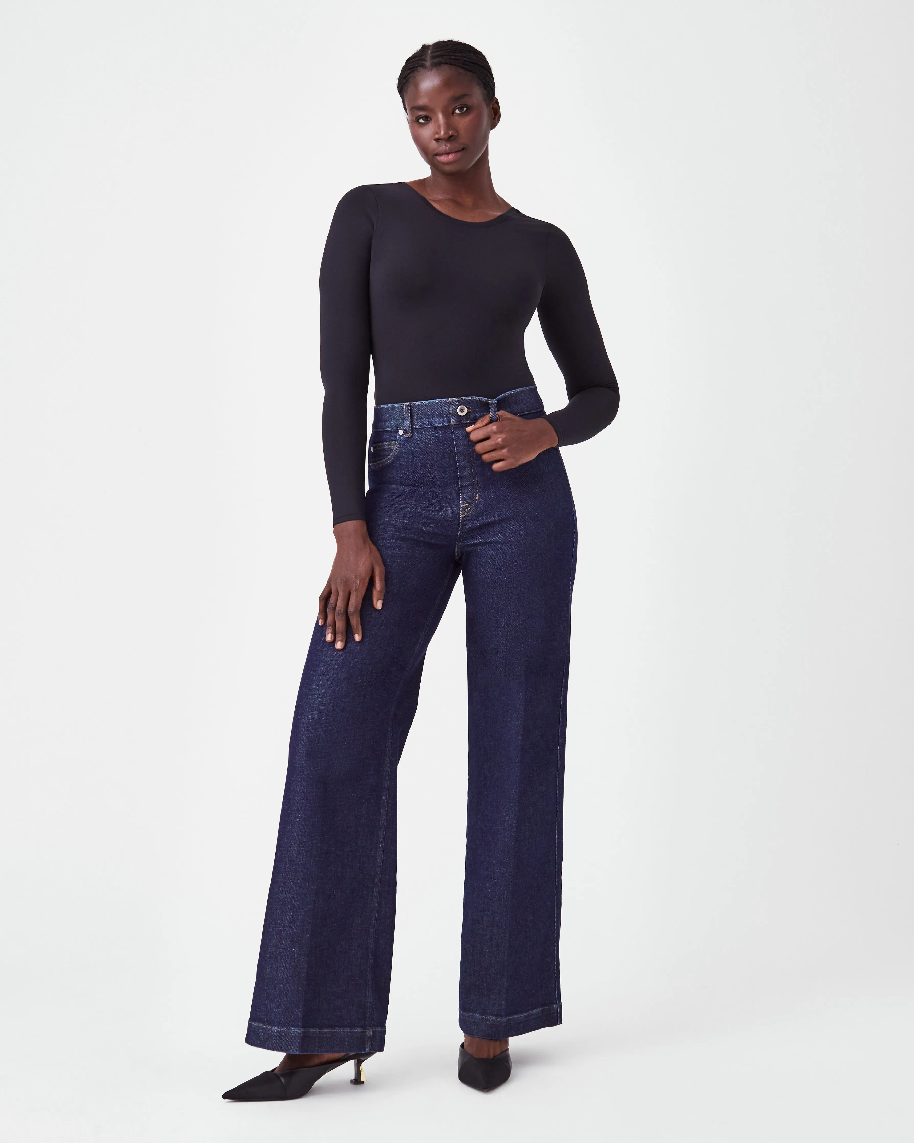 SPANX® Suit Yourself Long Sleeve Scoop Neck Bodysuit