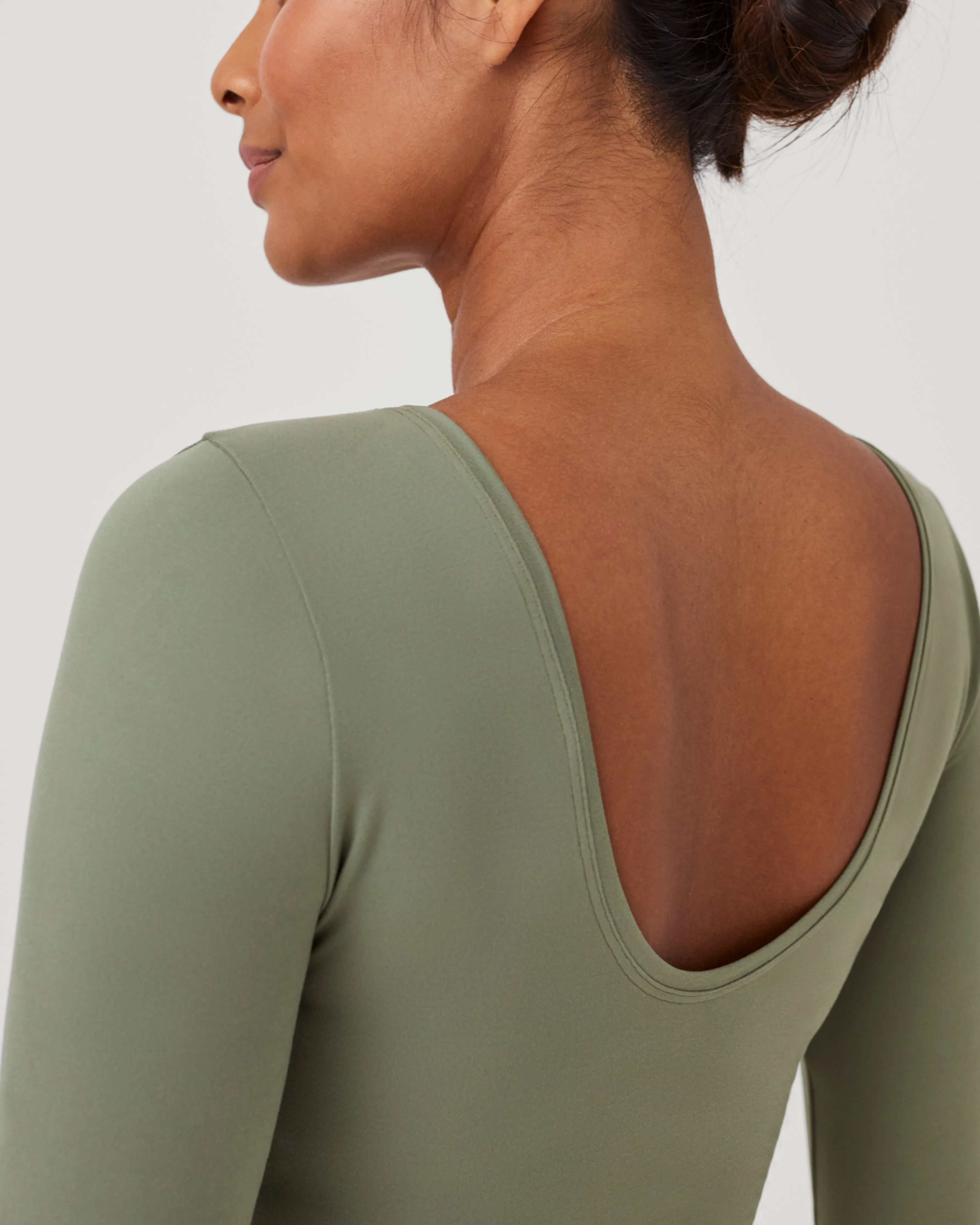 SPANX® Suit Yourself Long Sleeve Scoop Neck Bodysuit