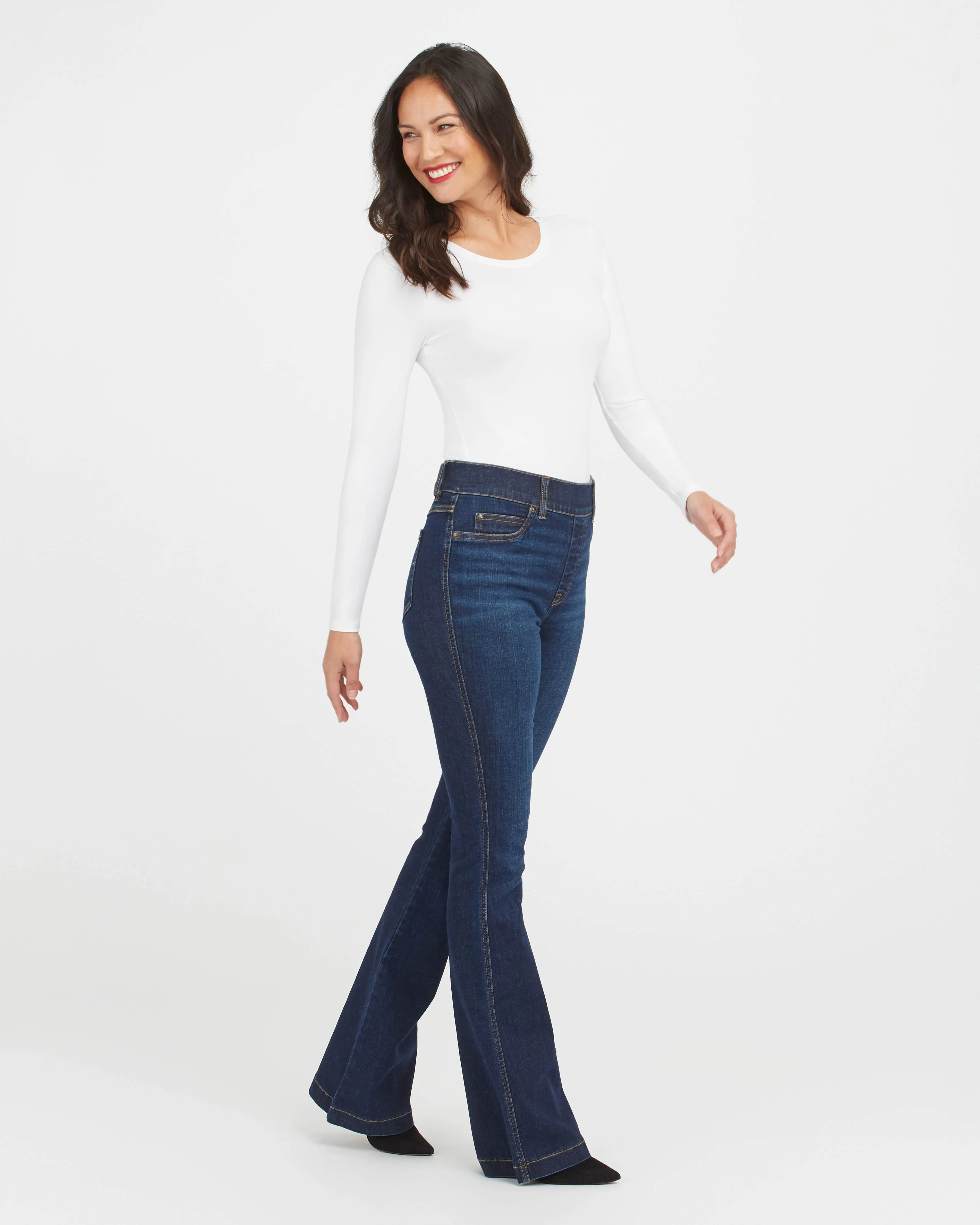 SPANX® Suit Yourself Long Sleeve Scoop Neck Bodysuit