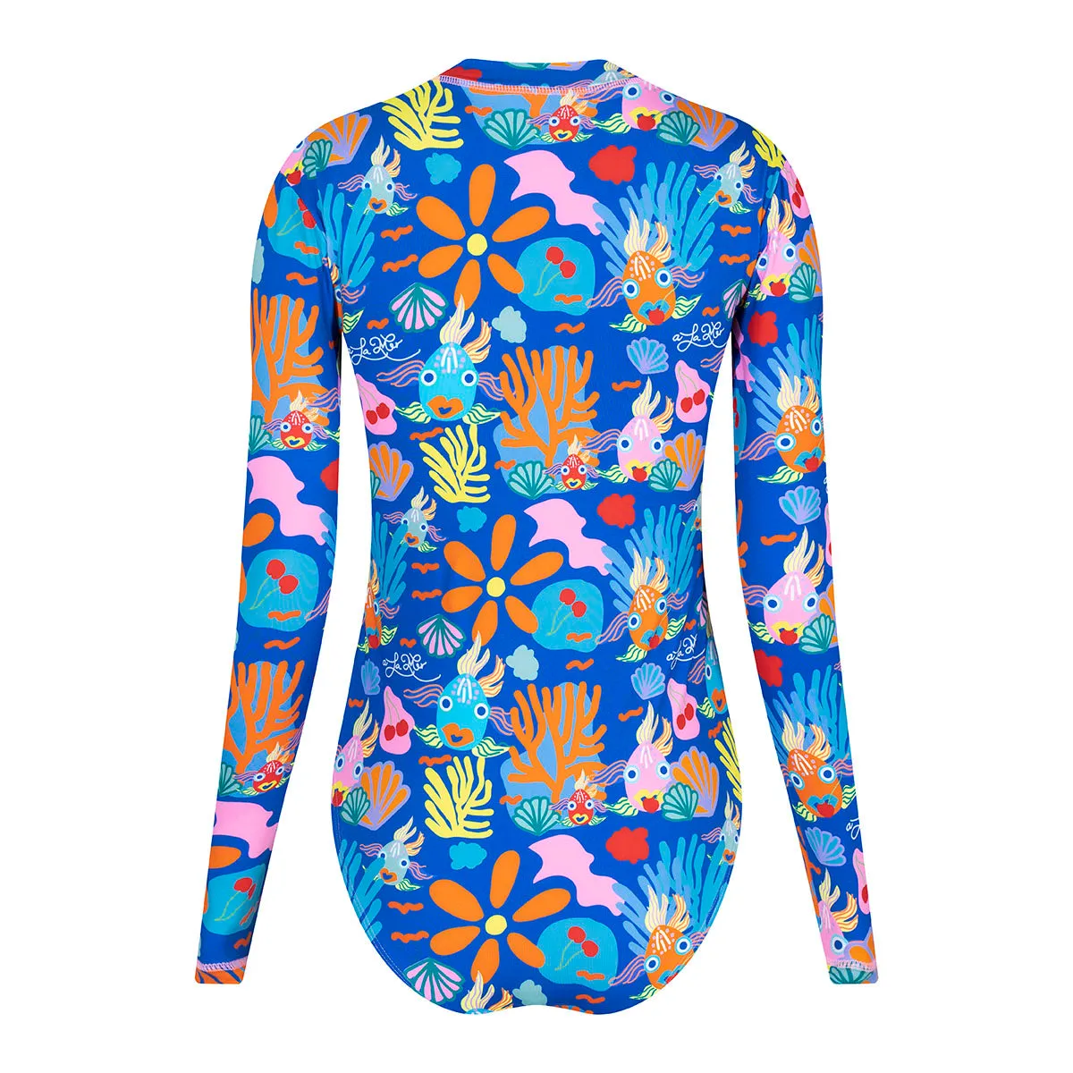 Sparkling Fish Women Long Sleeve Bodysuit Rash Guard