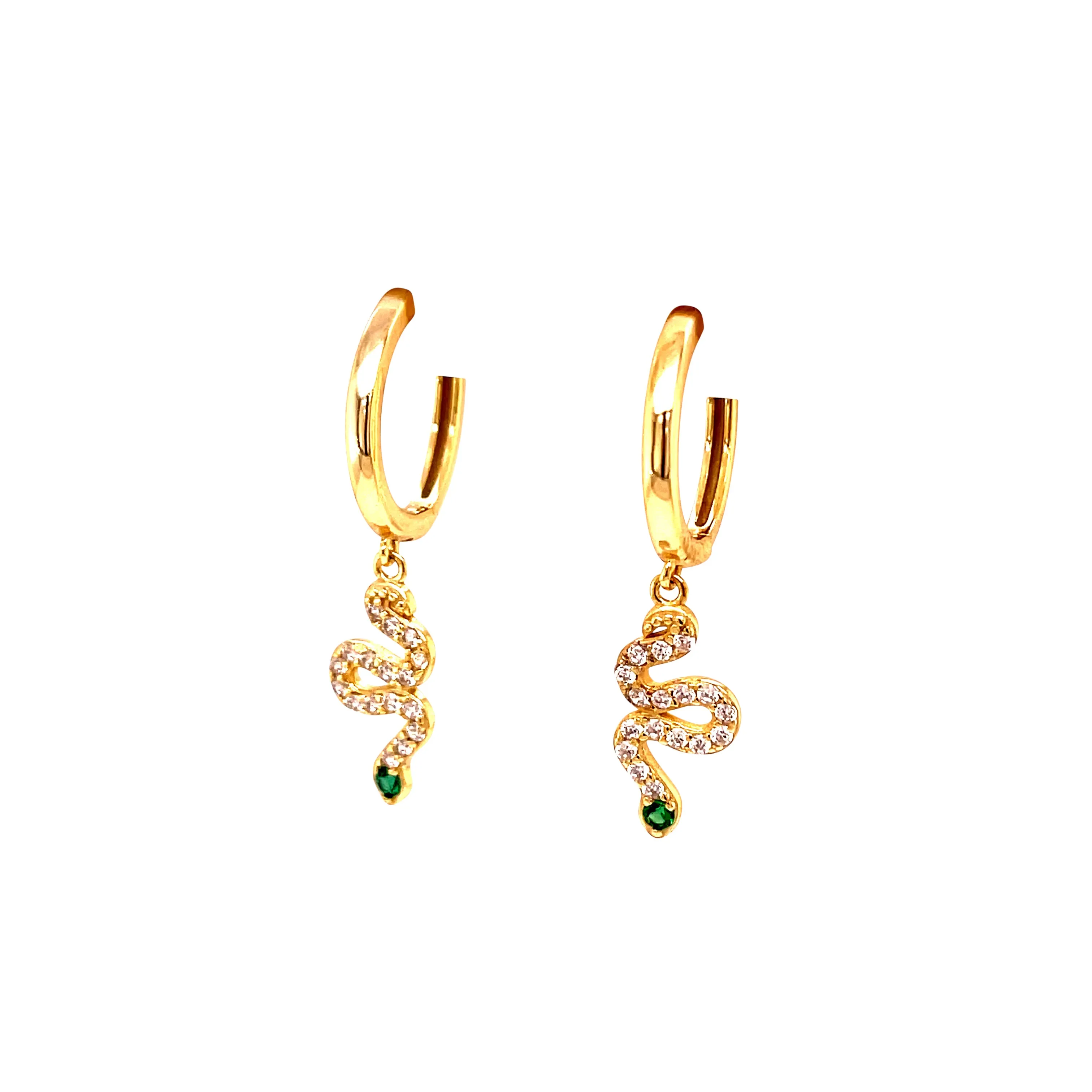 Sparkling Snake Drop Hoops