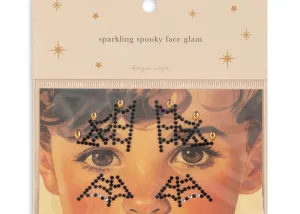Sparkling spooky face glam