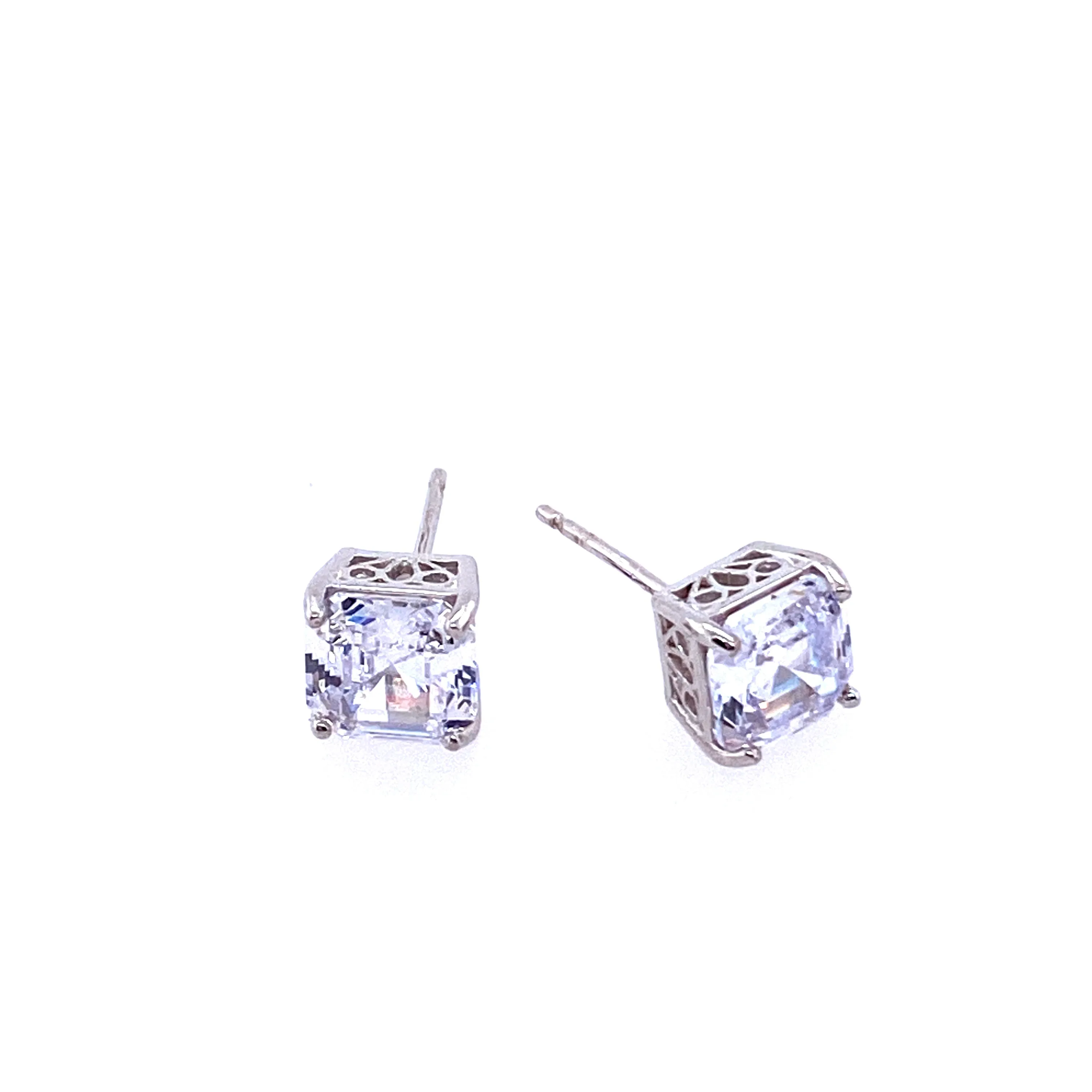 Sparkling Square Studs
