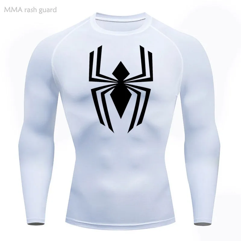 Spectacular Web-Slinging Long Sleeve Compression Shirt